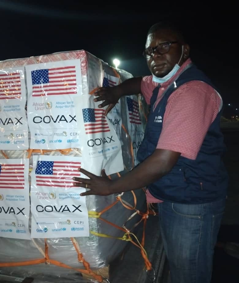 Covid-19 : réception de doses du vaccin Moderna à Goma